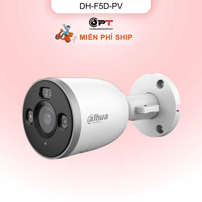 Ảnh sản phẩm Camera WiFi Dahua DH-F5D-PV 5MP 2 mắt có màu đêm báo động AI - hình 1