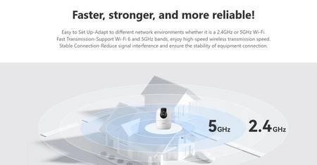 Wi-Fi 6 băng kép (2.4GHz & 5GHz)