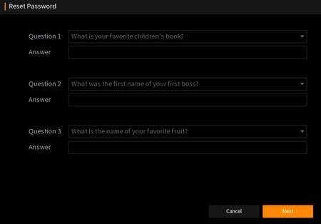 Nhật câu hỏi bảo mật để tạo lại mật khẩu mới