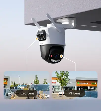 Hai ống kính của Imou Cruiser Dual quan sát hai khu vực