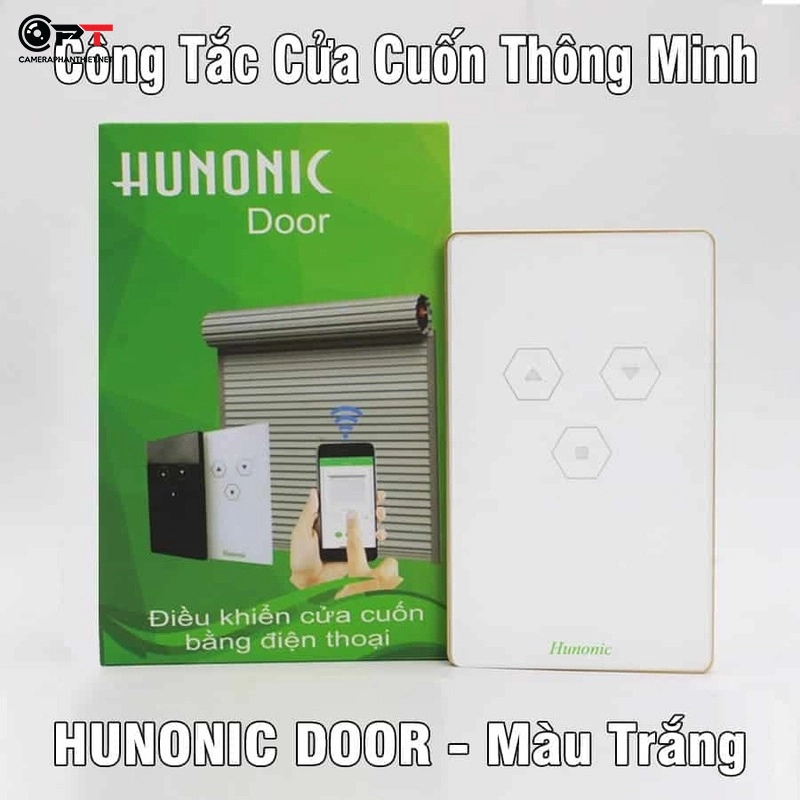Ảnh sản phẩm Công tắc cửa cuốn thông minh Hunonic Door (Trắng - Đen) - hình 2
