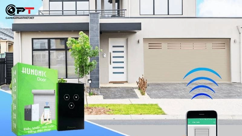 Cửa cuốn cũ có điều khiển bằng điện thoại được không?