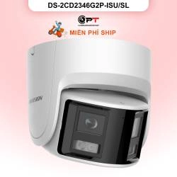 Camera Hikvision  DS-2CD2346G2P-ISU/SL Camera IP bán cầu vát 4MP - 2 ỐNG KÍNH GÓC SIÊU RỘNG