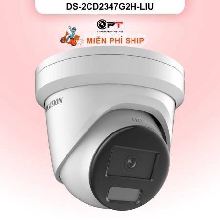 Camera Hikvision  DS-2CD2347G2H-LIU Camera IP Bán cấu vát 4MP - CÓ MÀU 2424 tích hợp MIC ảnh 