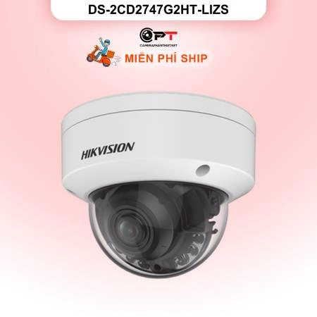 Camera Hikvision  DS-2CD2747G2HT-LIZS Camera IP Bán cầu 4MP - CÓ MÀU 2424  ống kính thay đổi tiêu cự ảnh 
