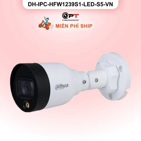Camera IP Dahua DH-IPC-HFW1239S1-LED-S5-VN 2MP - đèn trợ sáng ảnh 