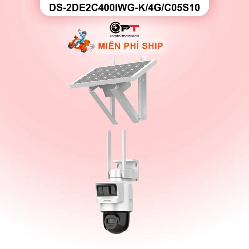 Ảnh sản phẩm Camera Hikvision  DS-2DE2C400IWG-K/4G/C05S10 Camera IP PT 4G Năng lượng mặt trời - hình 2