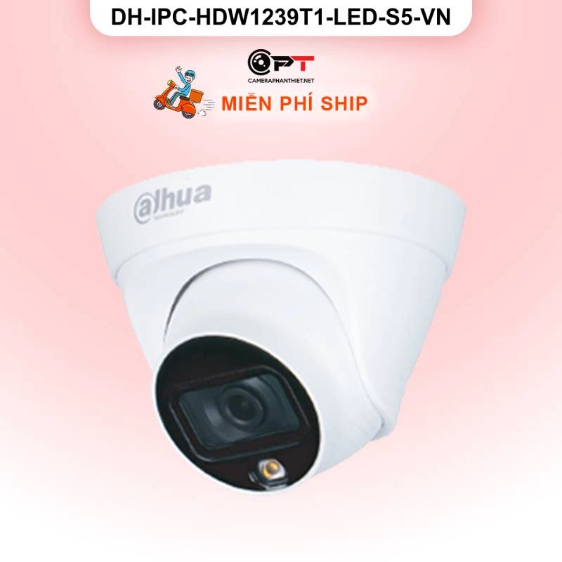 Ảnh sản phẩm Camera IP Dahua DH-IPC-HDW1239T1-LED-S5-VN 2MP - đèn trợ sáng - hình 2