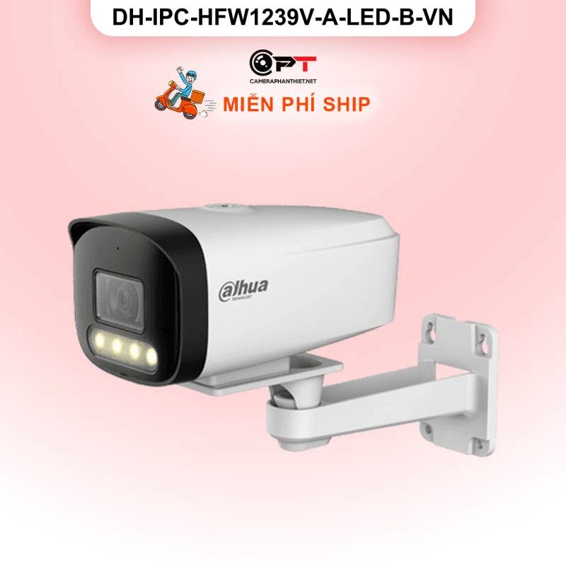Ảnh sản phẩm Camera IP Dahua DH-IPC-HFW1239V-A-LED-B-VN 2MP - có thu âm, đèn trợ sáng - hình 2