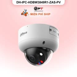 Camera IP Dahua DH-IPC-HDBW3849R1-ZAS-PV 8MP - motorized, có thu âm, báo động đèn còi