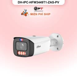 Camera IP Dahua DH-IPC-HFW3449T1-ZAS-PV 4MP - motorized, có thu âm, báo động đèn còi