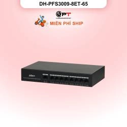 Switch Dahua 8 port POE 10/100 DH-PFS3009-8ET-65