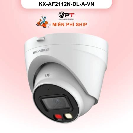 Camera ip kbvision KX-AF2112N-DL-A-VN - Camera IP dome cố định trong nhà ánh sáng kép 2.0MP có mic ảnh 