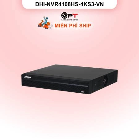 Đầu ghi hình IP Dahua DHI-NVR4108HS-4KS3-VN | 8 kênh, 4K | Chính hãng ảnh 