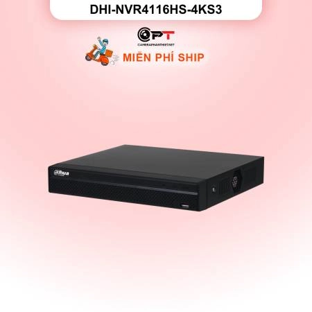 Đầu ghi hình IP Dahua DHI-NVR4116HS-4KS3 | 16 kênh, 4K | Chính hãng ảnh 