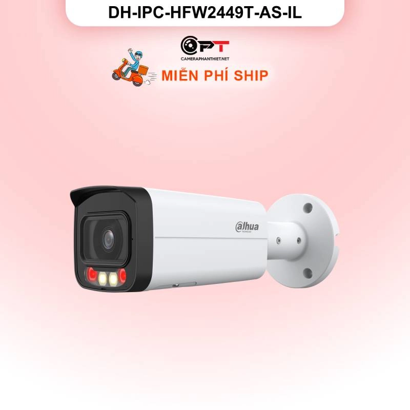 Ảnh sản phẩm Camera IP Dahua DH-IPC-HFW2449T-AS-IL 4MP - có thu âm, đèn trợ sáng - hình 1