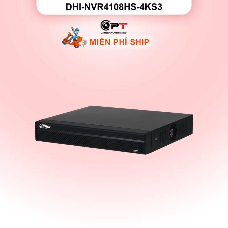 Ảnh sản phẩm Đầu ghi hình IP Dahua DHI-NVR4108HS-4KS3 | 8 kênh, 4K | Chính hãng - hình 1
