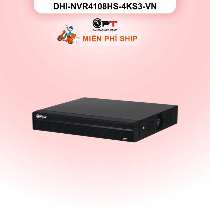 Ảnh sản phẩm Đầu ghi hình IP Dahua DHI-NVR4108HS-4KS3-VN | 8 kênh, 4K | Chính hãng - hình 1