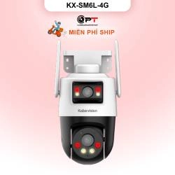Camera ip kbvision KX-SM6L-4G - Camera 4G hai ống kính quay quét ngoài trời
