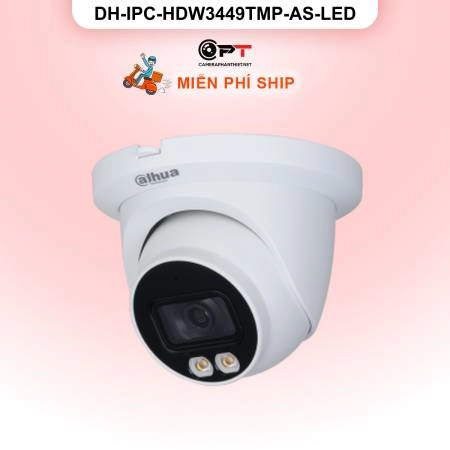 Camera IP Dahua DH-IPC-HDW3449TMP-AS-LED 4MP - có thu âm, đèn trợ sáng ảnh 