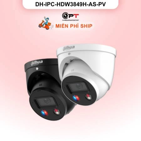 Camera IP Dahua DH-IPC-HDW3849H-AS-PV 8MP - có thu âm, báo động đèn còi ảnh 