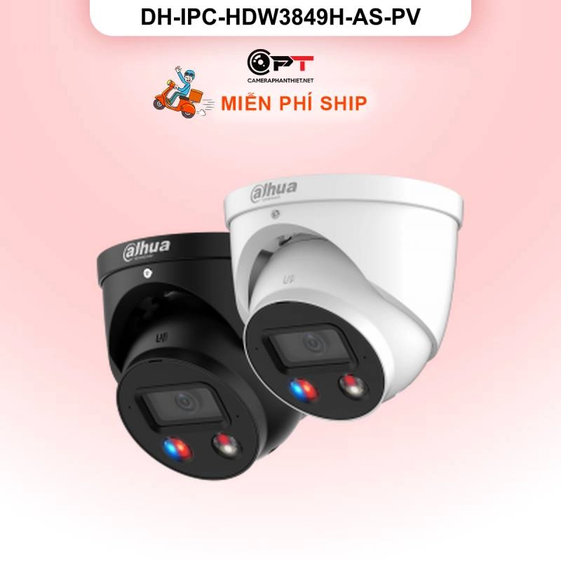 Ảnh sản phẩm Camera IP Dahua DH-IPC-HDW3849H-AS-PV 8MP - có thu âm, báo động đèn còi - hình 2