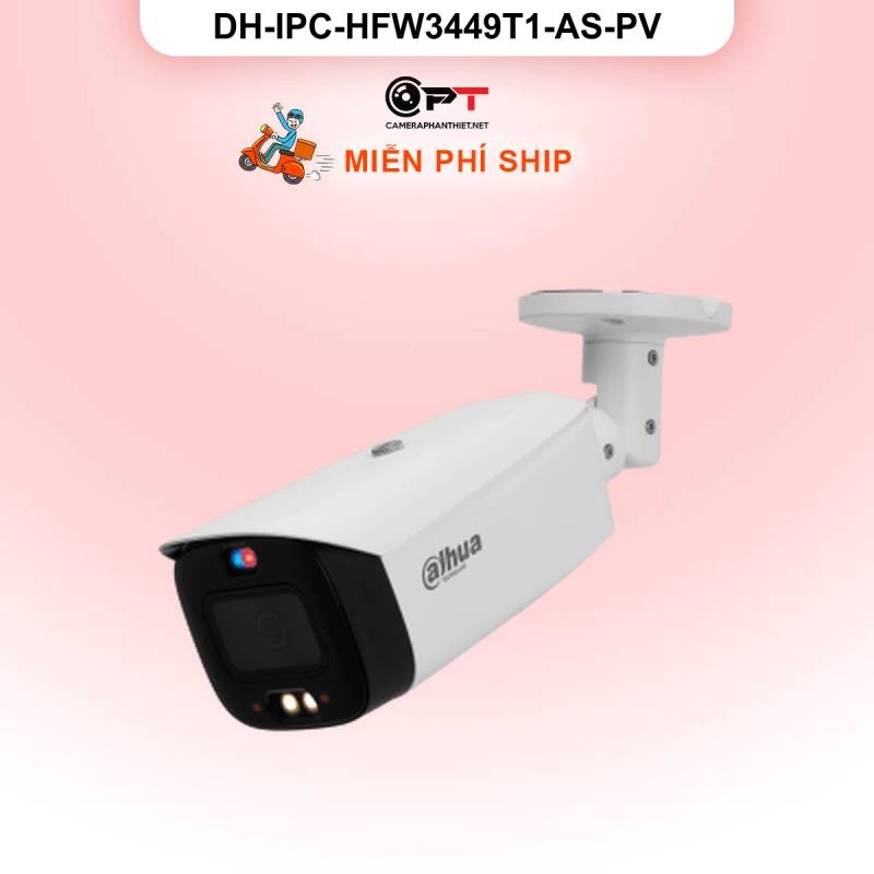 Ảnh sản phẩm Camera IP Dahua DH-IPC-HFW3449T1-AS-PV 4MP - có thu âm, báo động đèn còi - hình 2