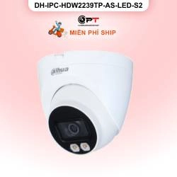 Camera IP Dahua DH-IPC-HDW2239TP-AS-LED-S2 2MP - có thu âm, đèn trợ sáng