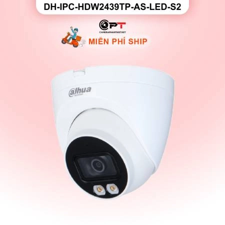 Camera IP Dahua DH-IPC-HDW2439TP-AS-LED-S2 4MP - có thu âm, đèn trợ sáng ảnh 