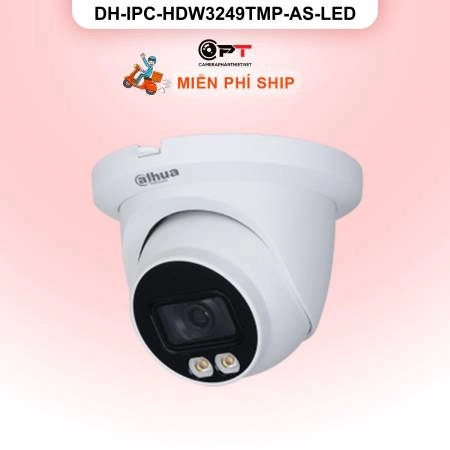 Camera IP Dahua DH-IPC-HDW3249TMP-AS-LED 2MP - có thu âm, đèn trợ sáng ảnh 