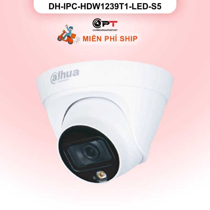Ảnh sản phẩm Camera IP Dahua DH-IPC-HDW1239T1-LED-S5 2MP - đèn trợ sáng - hình 1