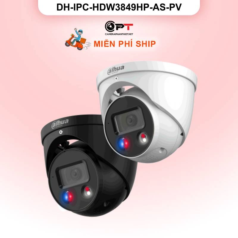 Ảnh sản phẩm Camera IP Dahua DH-IPC-HDW3849HP-AS-PV 8MP - có thu âm, báo động đèn còi - hình 1