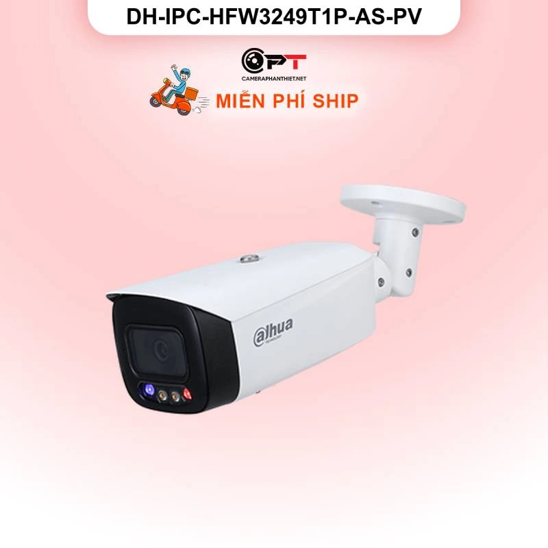 Ảnh sản phẩm Camera IP Dahua DH-IPC-HFW3249T1P-AS-PV 2MP - có thu âm, báo động đèn còi - hình 1