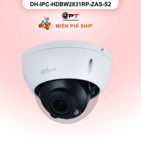 Camera IP Dahua DH-IPC-HDBW2831RP-ZAS-S2 8MP - motorized, có thu âm ảnh 