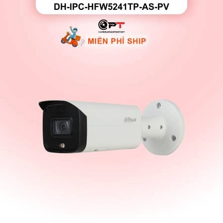 Camera IP Dahua DH-IPC-HFW5241TP-AS-PV 2MP - có thu âm, báo động đèn còi ảnh 