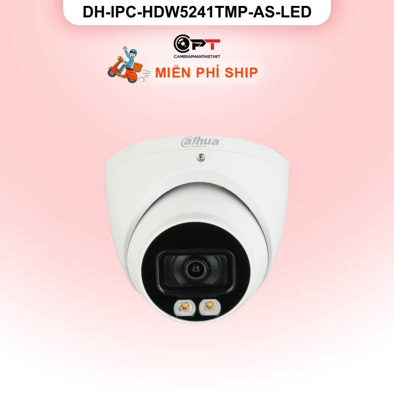 Ảnh sản phẩm Camera IP Dahua DH-IPC-HDW5241TMP-AS-LED 2MP - có thu âm, đèn trợ sáng - hình 1