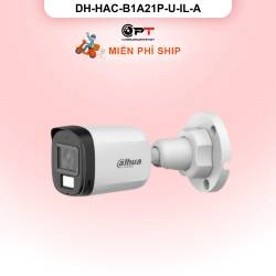 Camera HDCVI Dahua DH-HAC-B1A21P-U-IL-A - đèn trợ sáng, có thu âm