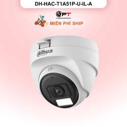 Camera HDCVI Dahua DH-HAC-T1A51P-U-IL-A - đèn trợ sáng, có thu âm