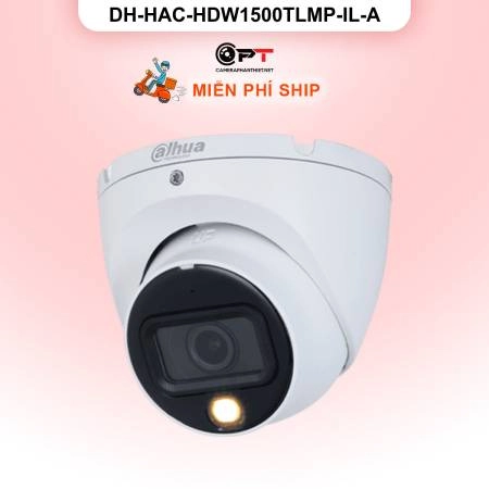 Camera HDCVI Dahua DH-HAC-HDW1500TLMP-IL-A 5MP - đèn trợ sáng, có thu âm ảnh 