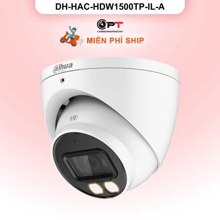Camera HDCVI Dahua DH-HAC-HDW1500TP-IL-A 5MP - đèn trợ sáng, có thu âm ảnh 