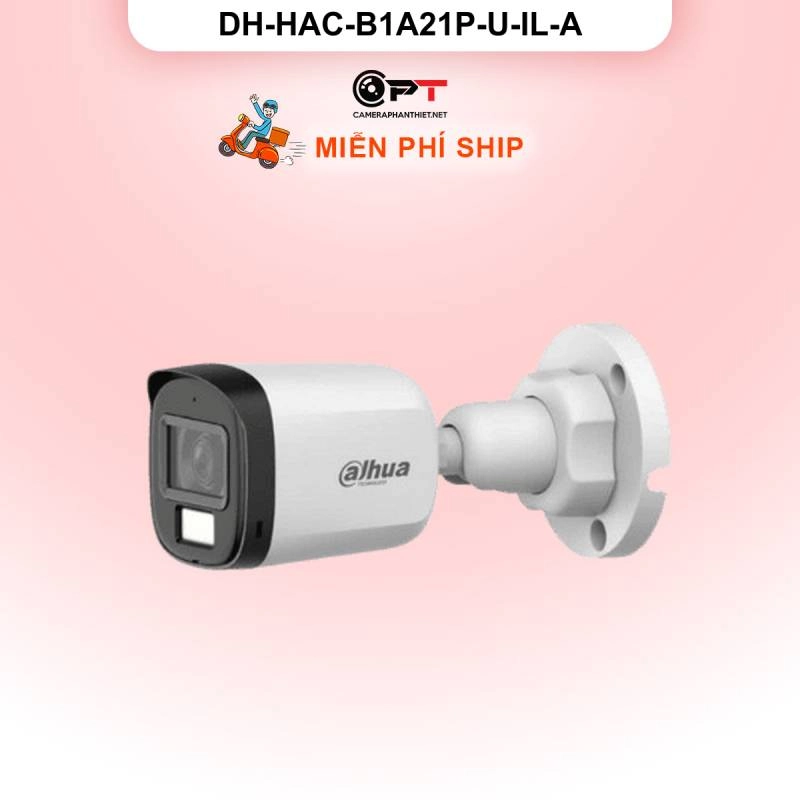Ảnh sản phẩm Camera HDCVI Dahua DH-HAC-B1A21P-U-IL-A - đèn trợ sáng, có thu âm - hình 1
