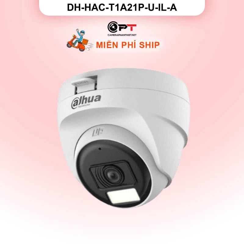 Ảnh sản phẩm Camera HDCVI Dahua DH-HAC-T1A21P-U-IL-A - đèn trợ sáng, có thu âm - hình 1