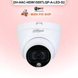 Camera HDCVI Dahua DH-HAC-HDW1509TLQP-A-LED-S2 5MP - có thu âm, đèn trợ sáng