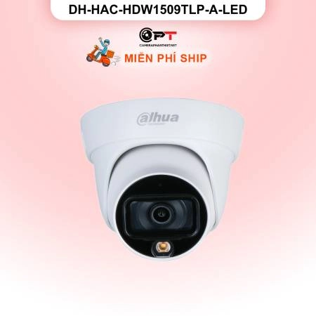 Camera HDCVI Dahua DH-HAC-HDW1509TLP-A-LED 5MP - có thu âm, đèn trợ sáng ảnh 