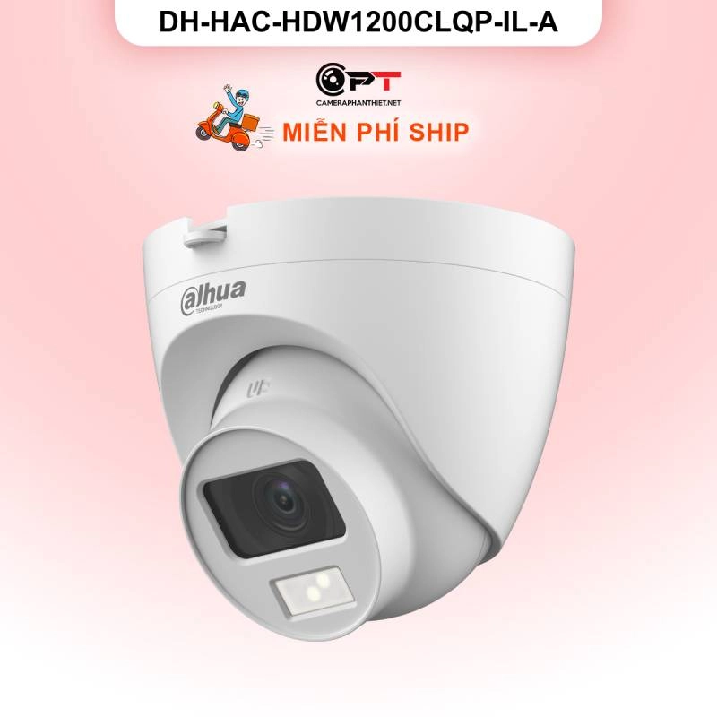 Ảnh sản phẩm Camera HDCVI Dahua DH-HAC-HDW1200CLQP-IL-A 2MP - đèn trợ sáng, có thu âm - hình 1