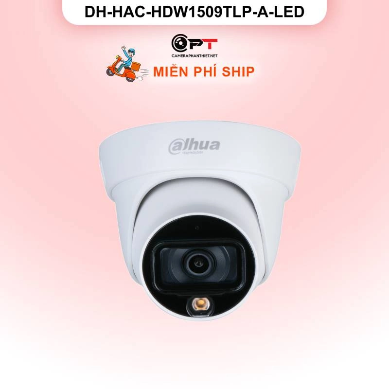 Ảnh sản phẩm Camera HDCVI Dahua DH-HAC-HDW1509TLP-A-LED 5MP - có thu âm, đèn trợ sáng - hình 1