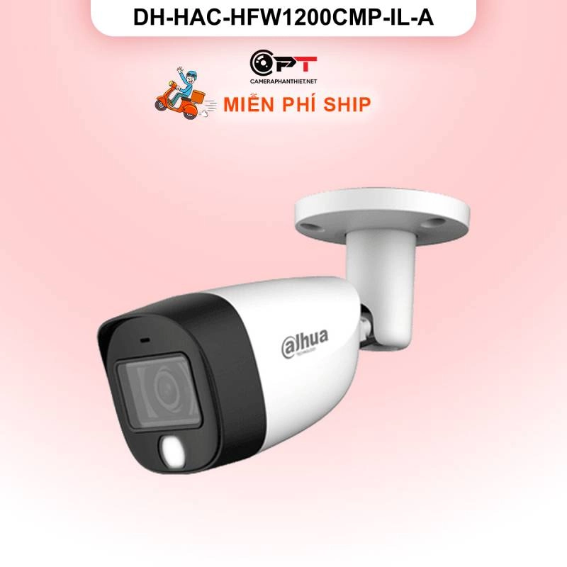 Ảnh sản phẩm Camera HDCVI Dahua DH-HAC-HFW1200CMP-IL-A 2MP - đèn trợ sáng, có thu âm - hình 1