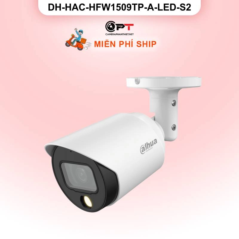 Ảnh sản phẩm Camera HDCVI Dahua DH-HAC-HFW1509TP-A-LED-S2 5MP - có thu âm, đèn trợ sáng - hình 1