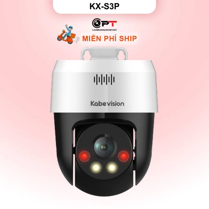 Ảnh sản phẩm Camera ip kbvision KX-S3P - Camera PoE quay quét ánh sáng kép báo động 3.0MP - hình 1