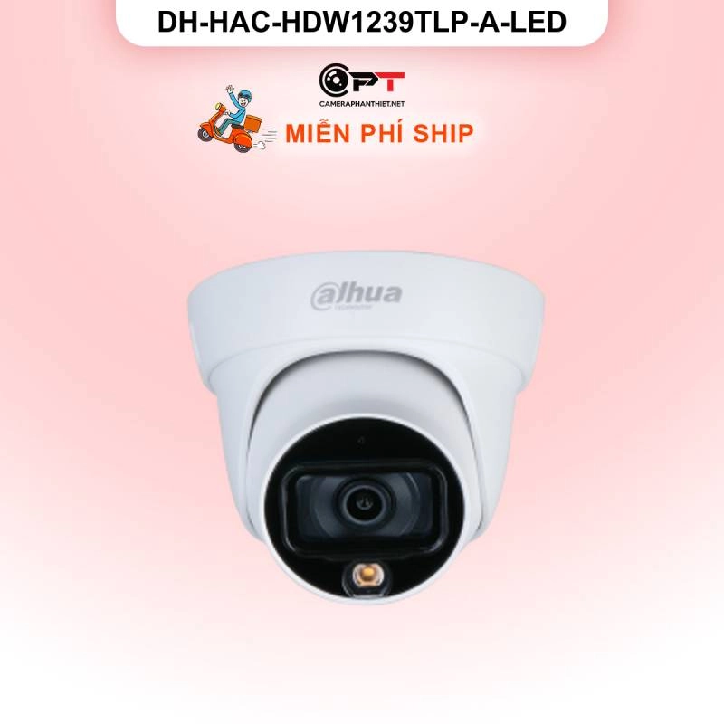 Ảnh sản phẩm Camera HDCVI Dahua DH-HAC-HDW1239TLP-A-LED 2MP - có thu âm, đèn trợ sáng - hình 1